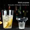 Scale Markings Cocktail Shaker Set Clear Plastic Measuring Jigger Set Drink Mixer Shaker  Bar
