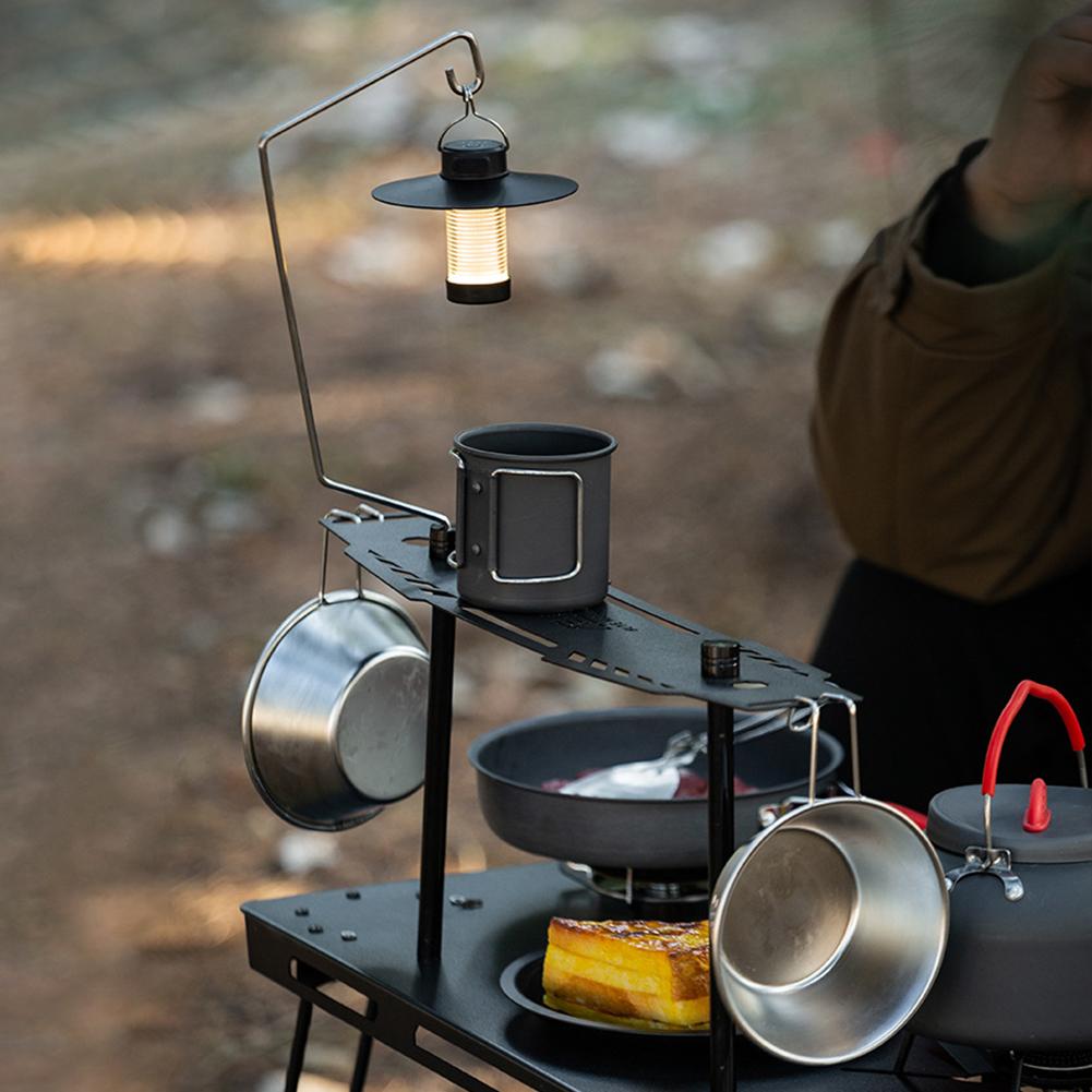 Camping IGT Table Lantern Stand Camping Light Holder Portable Fishing Hanging Lamp Bracket for Outdoor Picnic Camping Supplies