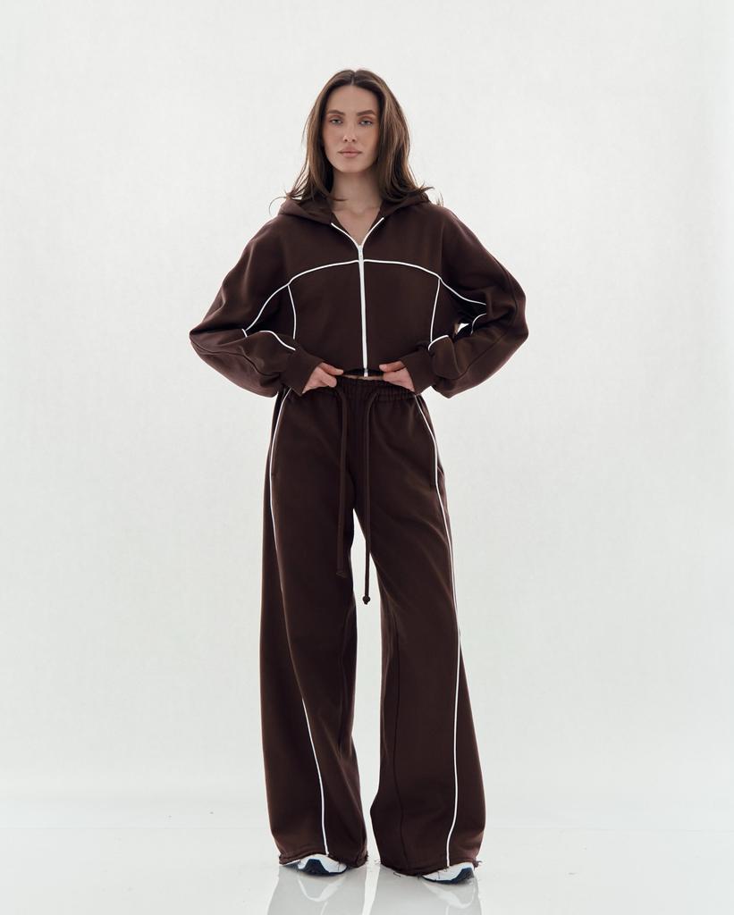 Ensemble Sweat à capuche zippé manches longues et Pantalon imprimé 3D, Survêtement Athlétique Hip Hop Tendance avec Doublure en Polaire pour Hommes Femmes