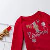 Toddler Baby Kids Girls Christmas Day Romper Tops  Dress Hairband Set