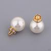 10 Pearl Pendant Rhinestone Charms