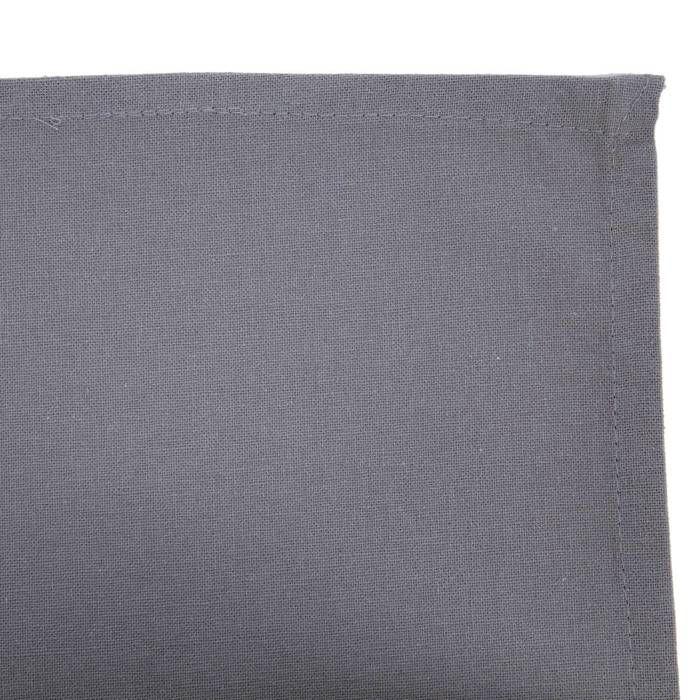 Lot de 4 serviettes de table coton gris 40x40cm - Atmosphera createur d'interieur