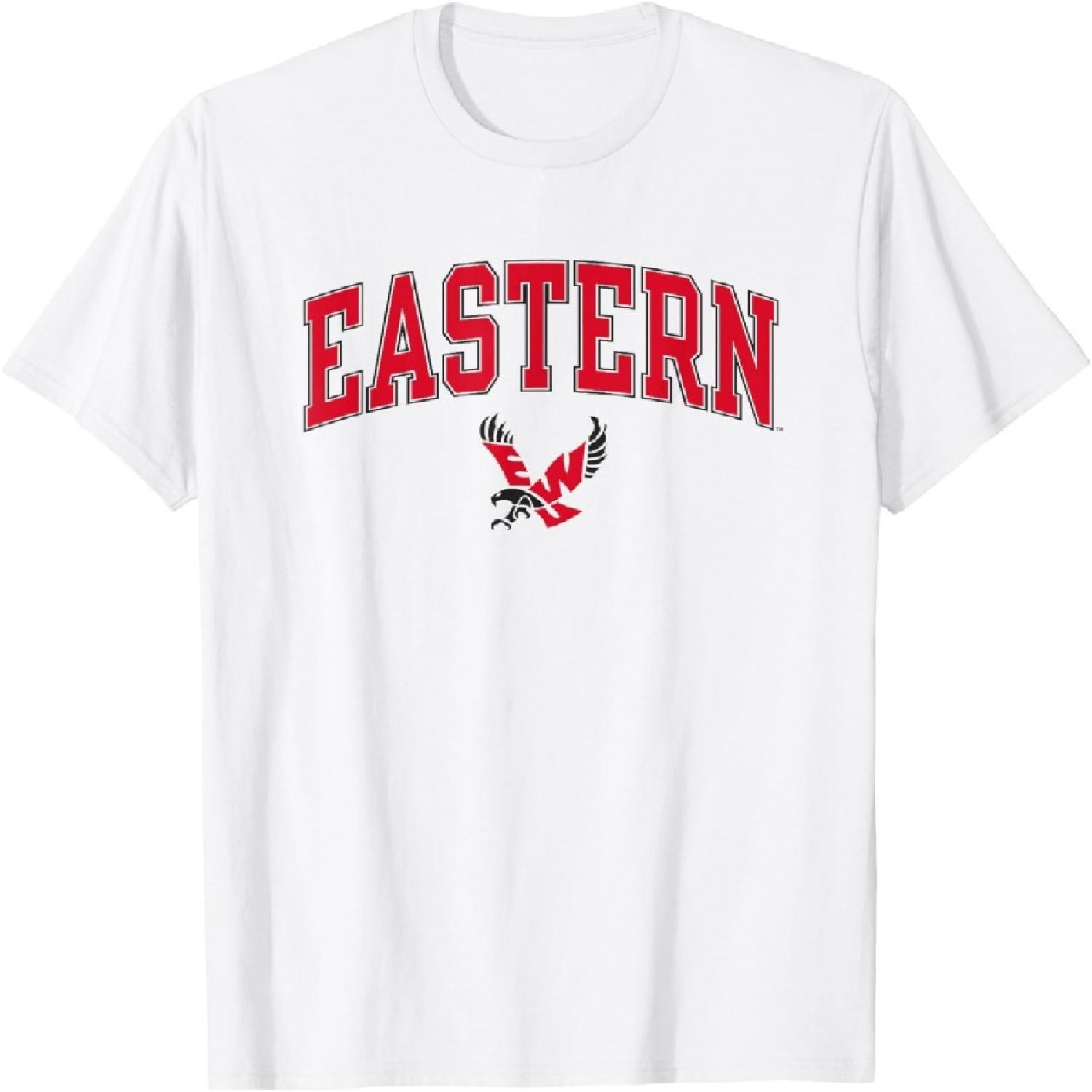 Eastern Washington Eagles Arch Over Logo Officially Licensed T-Shirt S