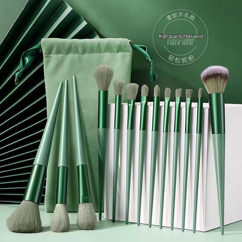 

13-Piece Super Soft Portable Eyeshadow Brush Set by Sijiqing Beauty Tools