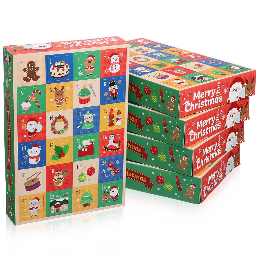 24-grid Christmas Gift Box Blind Box Packaging Empty Poke Music Countdown Calendar Gift Blind Box (5pcs/bag)