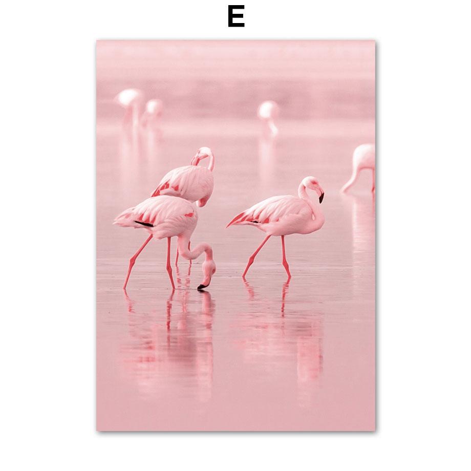 Pink Rose Orchid Sakura Crown Flower Canvas Painting Nordic Posters And Prints Wall Art Pictures For Living Room Home Decor