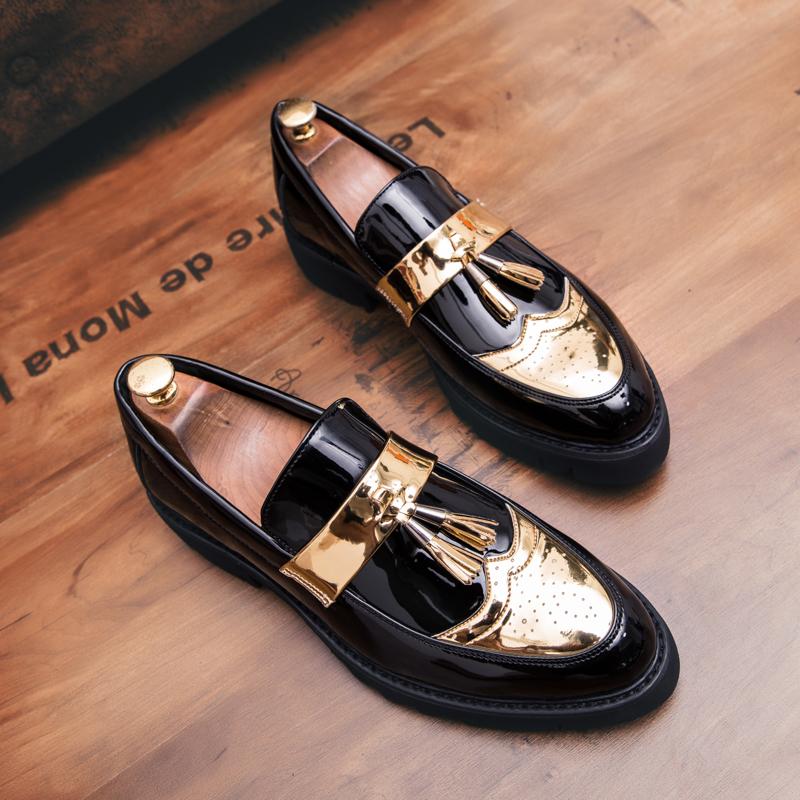 Fashion Casual Loafers for Men Spring Autumn Slip on Flats New Designer PU Leather Casual Shoes Male Business Shoes Moccasins