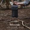 Outdoor 30cm Handheld Storage Bag for Tent Pegs with Windproof Buckle and Rope