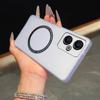 Magnetic Semi‑Transparent Matte Phone Case for Realme 14T 5G Soft TPU Shockproof Cover