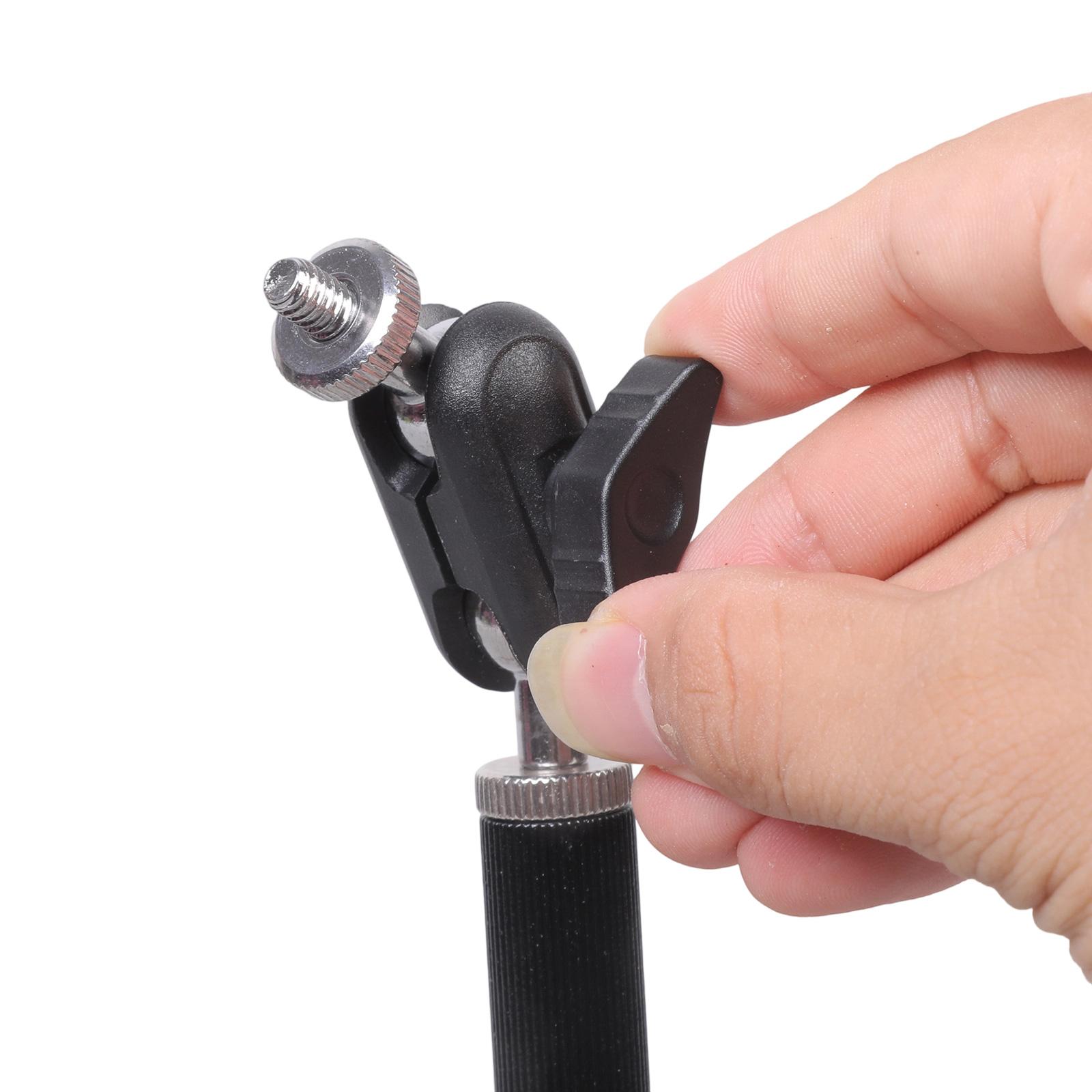 

1/4inch Male To Female Threaded Mounting Arm Heavy Duty Iron Clamp Rotatable Extension Rod for Mobile Phone Monitor 1