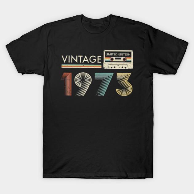 Vintage 1973 Limited Cassette T-Shirt S разноцветный