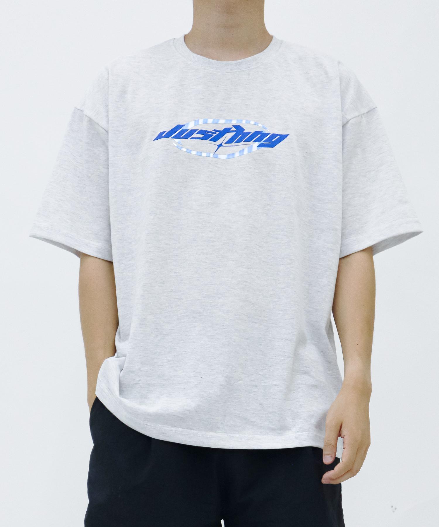 Just Haeng Hng Ice Logo Oversized Short Sleeve Tee (Melange) F