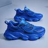 Trend Casual Platform Men's Sneakers Breathable Walking Shoes For Men Large Size 48 Athletic Basketball Running Shoes Male Blue