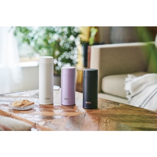 [Integrated Drain and Gasket, Dishwasher Safe] Thermos Water Bottle, Vacuum Insulated Mobile Mug, 480ml, Black, Easy To Wash Every Corner, All Parts a