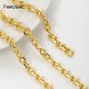 18K Gold Plated Brass Thick Heavy Oval Chains For Necklace Bracelet Accessories,6.6*9mm Chain for DIY Jewelry Making Findings
