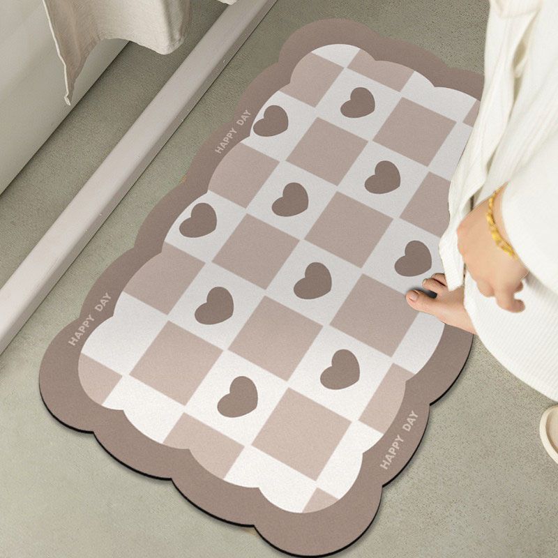 Einfache moderne Kieselgur-Badezimmertürmatte, weiche wasserabsorbierende Toiletten-Rutschmatte, schnelltrocknende Toilettenmatte, verschleißfest 40X60cm 15.7X23.6in