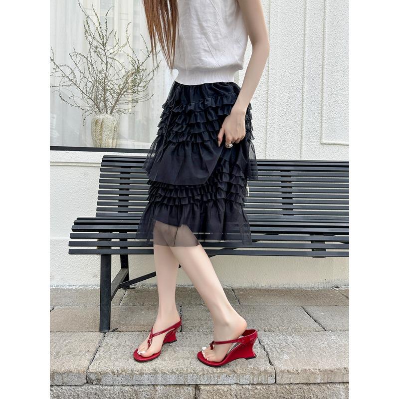 Eiyken Designer Buckle Clip Toe Women Slippers Fashion Wedges High Heels Sandals Summer Flip Flops Female Shoes