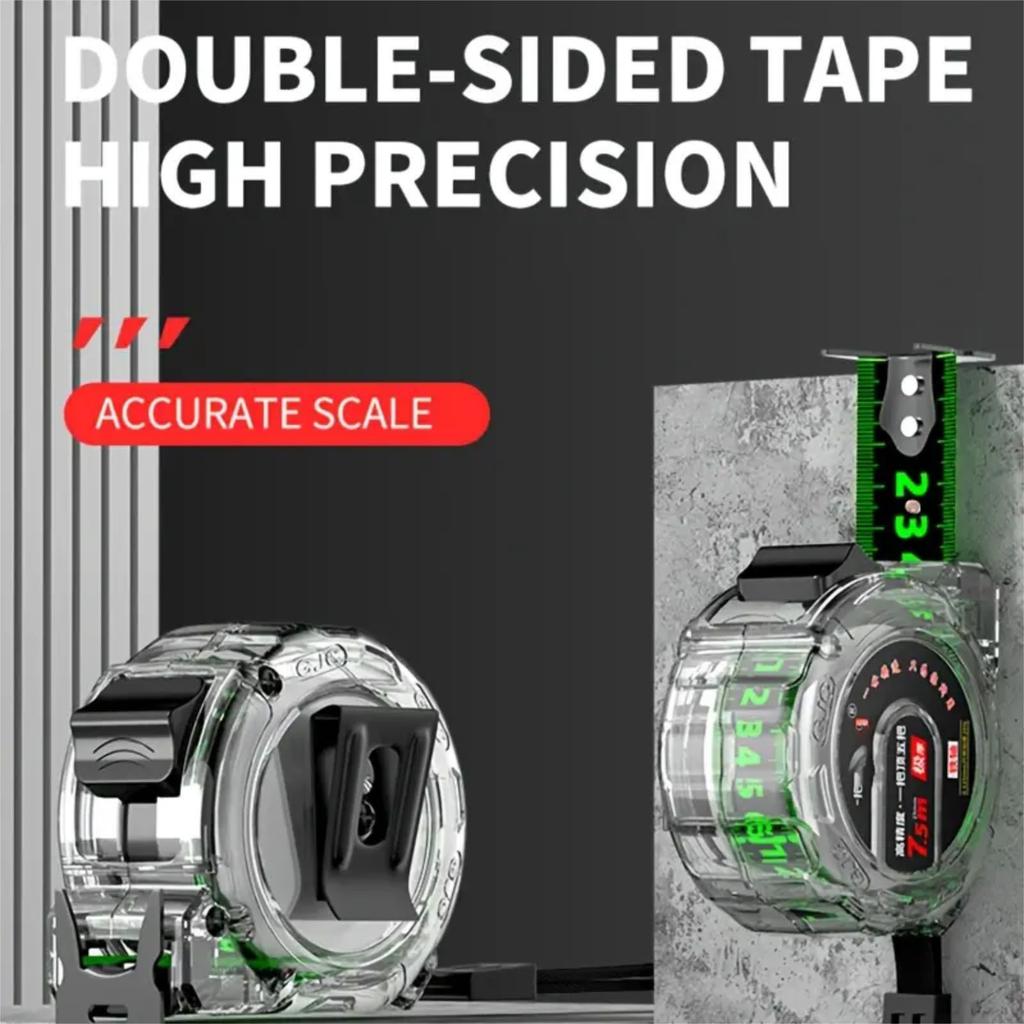 5m 19mm Measuring Tape Measure Fluorescent Tape Measure Locking Steel Tape Measuring Tool For Designers, Decorator