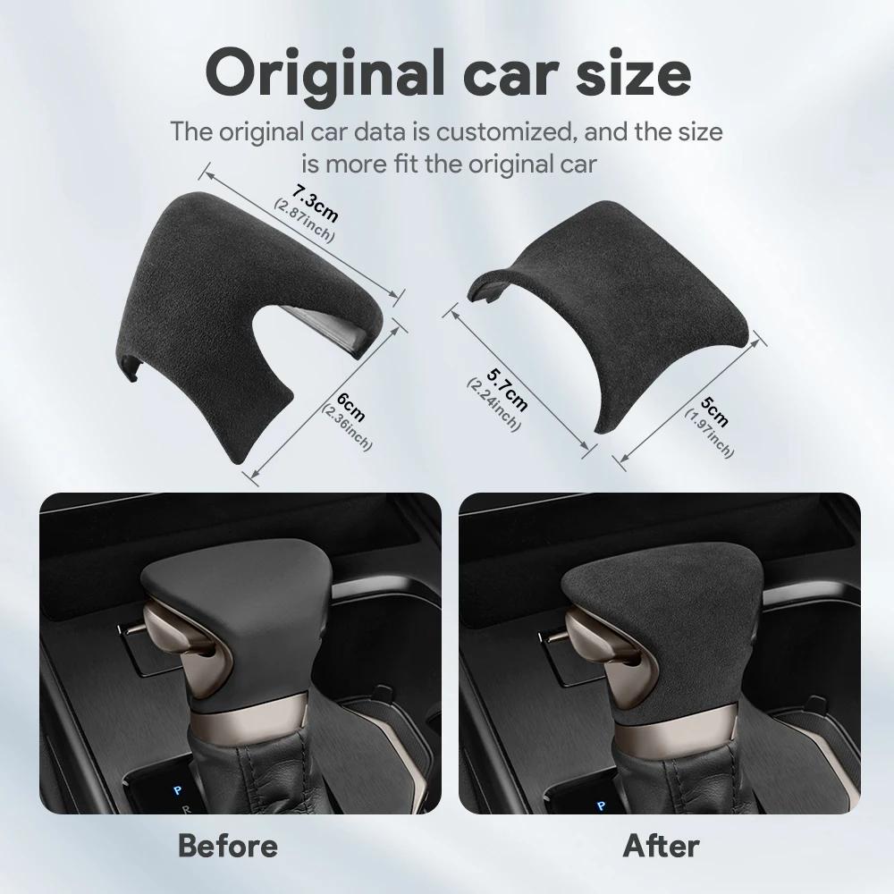 Funda de Piel para Palanca de Cambios para Lexus ES 2018-2025 UX 2019-2025 LX 2022-2025 Volante a la Izquierda Volante a la Derecha Negro Rojo Naranja