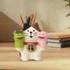 Snake Year Fortune Cat Ornament Cute Animal Resin Sculpture Creative Cat Maneki Neko Ornament Beautiful Ornament Home Decor