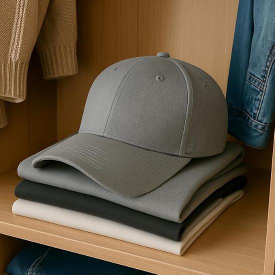 BLESS INTERNATIONAL Premium Baumwoll-Baseballkappen für Herren & Damen (Grau)