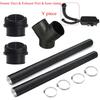 60/120/200/300cm Car Heater Accessories Stainless Steel Exhaust Pipe Parking Heater Fuel Tank Exhaust Pipe Car Heater LCD Switch