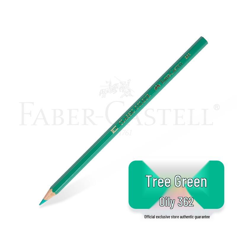 Faber-Castell Art Oil-Based Colored Pencils Set - Red, White, Black, and 60 Single and Complementary Colors.