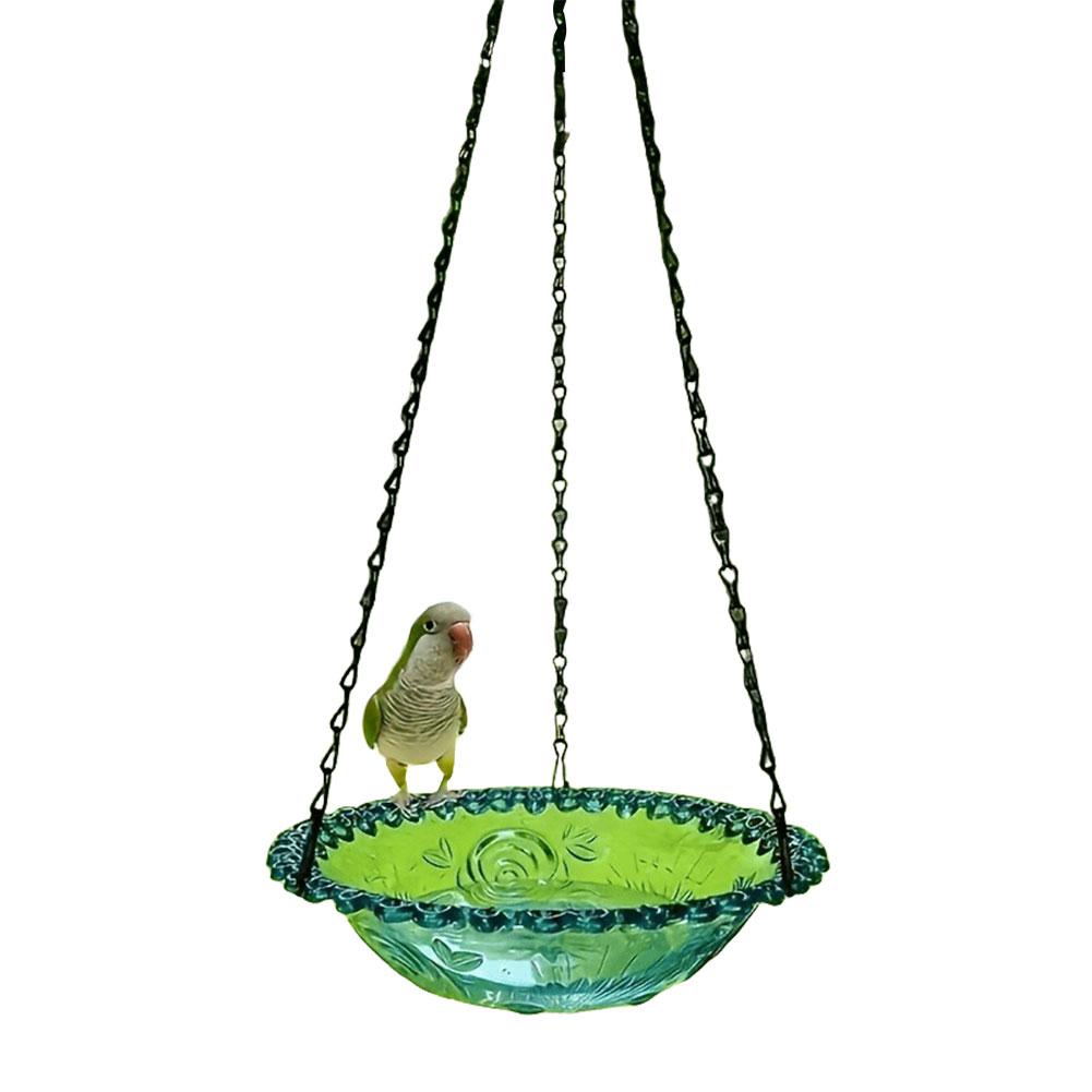 Bird Flower Shaped Hanging Bird Feeder Birdbath For Garden Outdoor Decor Yard Farm Supplies Hummingbird Feeder Supplies New