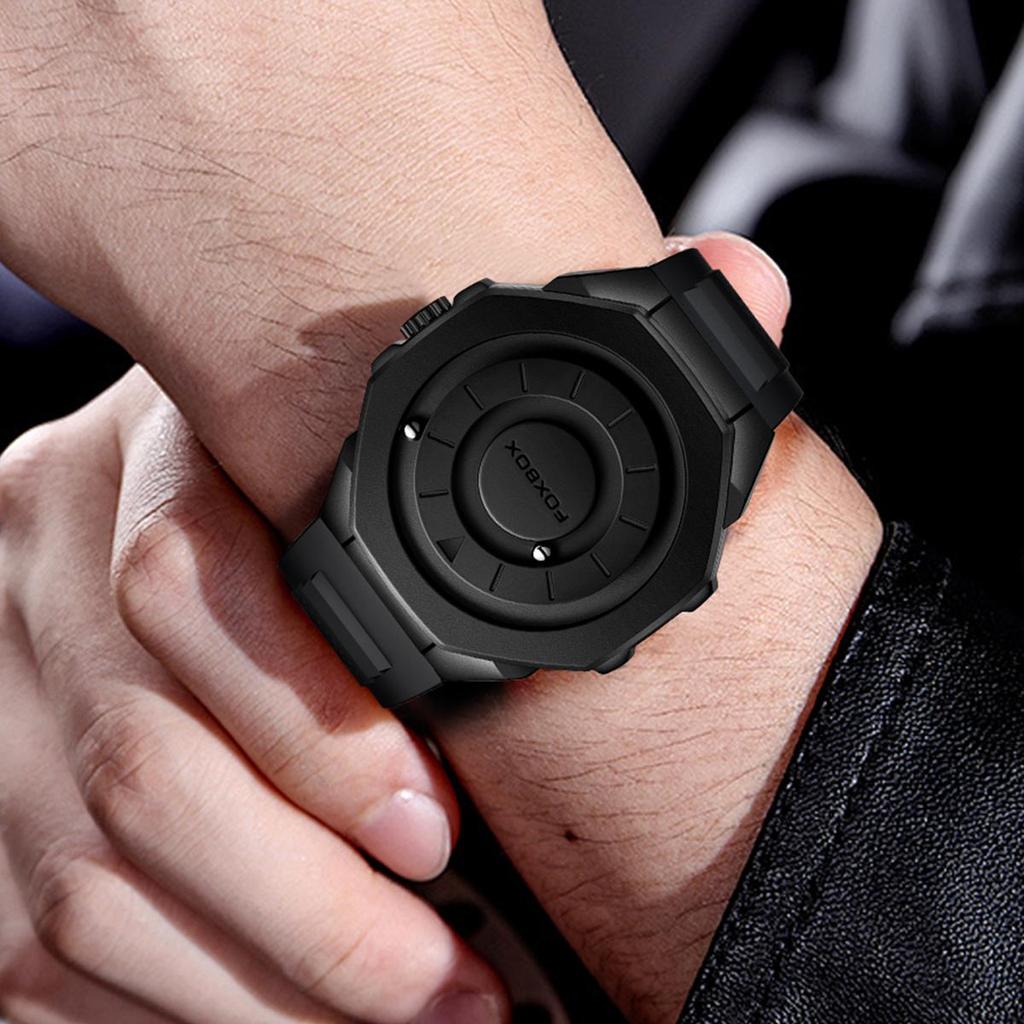 LIGE x FOXBOX Creative Men Watch Fashion Cool Magnetic Men's Quartz Watch