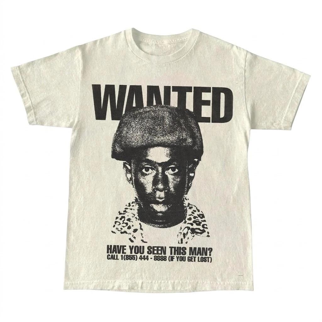 Vintage Wanted Graphic T-Shirt Men s Women s Unisex Retro Streetwear Tee, 100% C XXXXL