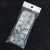 12 Grids Nail Enhancement Silver Star Love Patterns Laser Nail Glitter Flash Nail Decoration Nail Charm Diy Manicure Tools