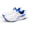 Li Ning Table Tennis Shoes Comfortable Simple Shock Absorption Support Breathable Non-Slip Low-Top Training Shoes Unisex Sneaker White Blue APTU005-1