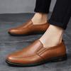 Fashion Casual Business Shoes Formal Genuine Leather Shoes Comfortable Men Soft-Soled Loafers Slip-On Flats Leisure Walk Man Moccasins