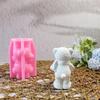 Bear Statue Silicone Candle Molds for Making Candle Soap Chocolate Candy Cake Home Decoration Epoxy Resin Silicone Molds