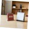 2026 Mini Simple Desk Calendar - Creative Spiral-Bound Calendar for Desktop Decoration & Office Stationery