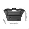 Fanny Pack Men Shoulder Bag Oxford Cloth Casual with Zippered Pockets Waist for