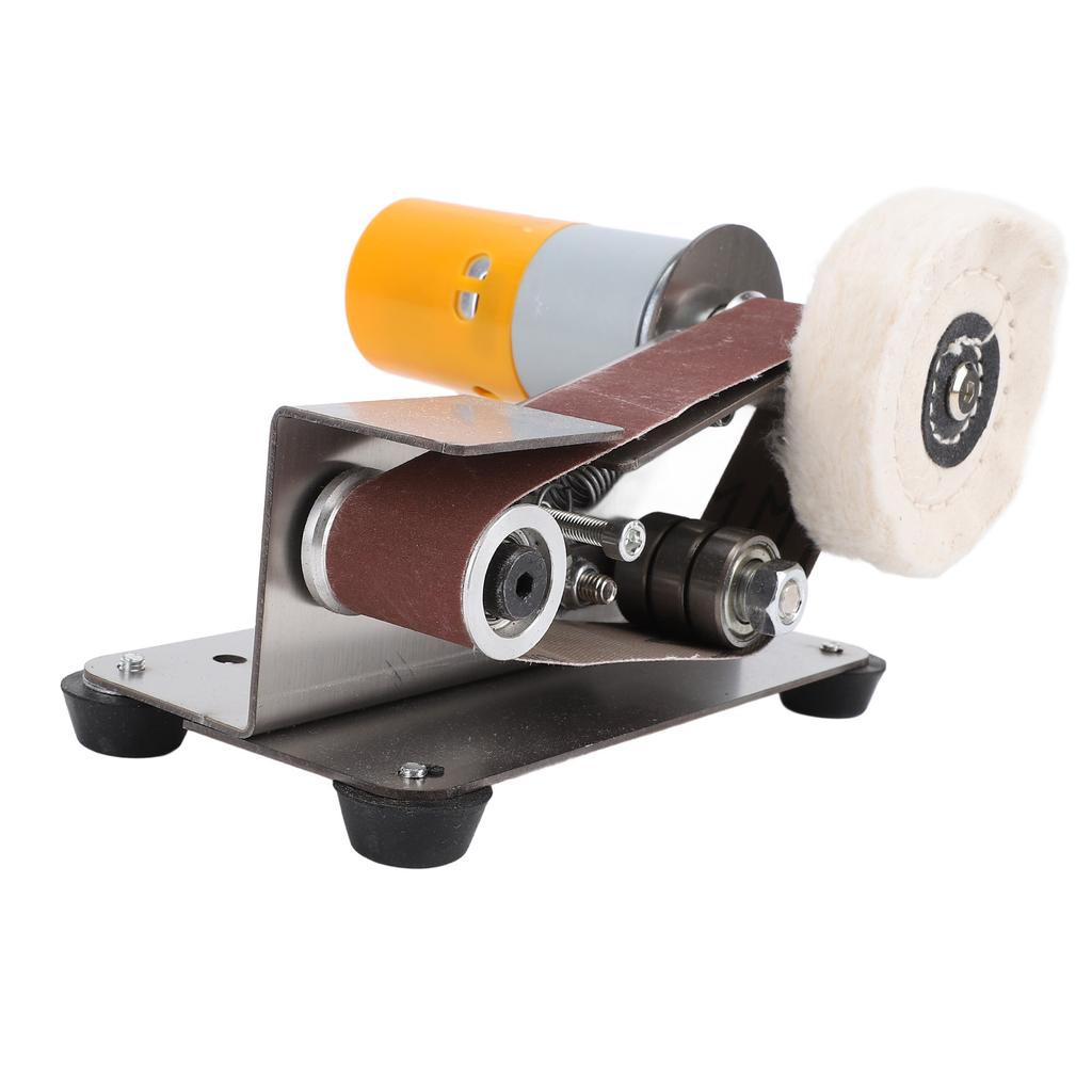 15 Degree Mini Belt Sander 7 Speeds Electric Spindle Sander Belt Sanding Machine for Cutter