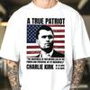 A True American Patriot Charlie Kirk TShirt RIP Charlie Kirk 19932025 Graphic T Shirts Casual Breathable Streetwear Woman Man