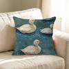 Wildblume Wildwiese Hirsch Ente Kissen Geschenk Heim Büro Dekoration Schlafzimmer Sofa Auto Kissenbezug Hülle 45x45