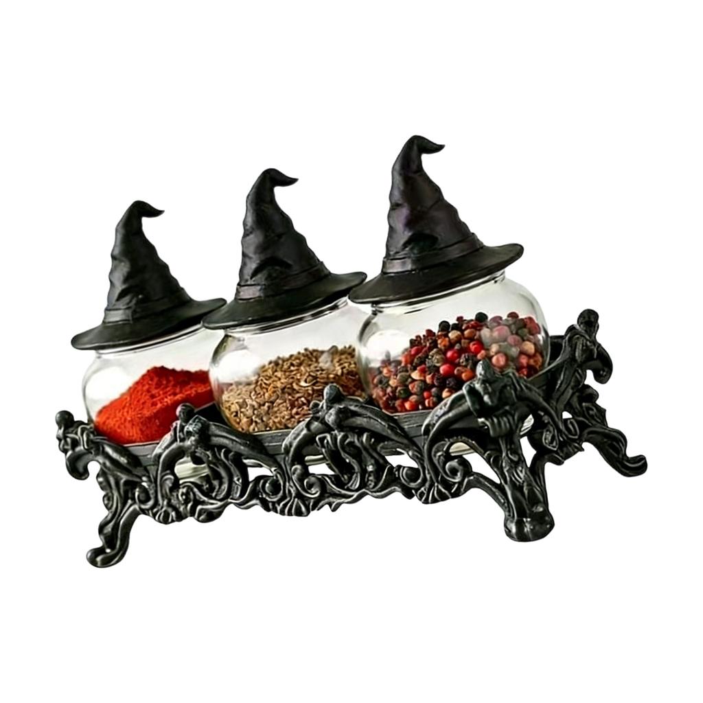 Stylish Themed Glass Spice Jars Ideal For Kitchen Decoration And Special Occasion Like Parties And Celebrations