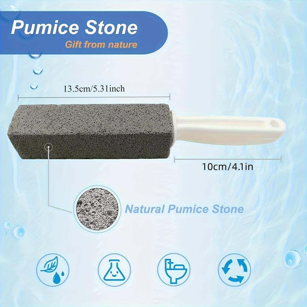 1pc Toilet Brush Pumice Toilet Cleaning Brush Seat Toilet Stains Yellow Dirt Pumice Brush Bathroom Crevice Plastic Brush Cleaning Stick