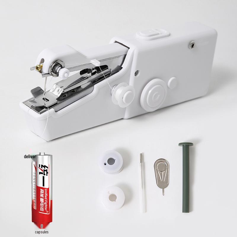 Przenośna ręczna elektryczna maszyna do szycia: Wielofunkcyjne Mini Owerlokowe Narzędzie Krawieckie do Domowych Projektów DIY