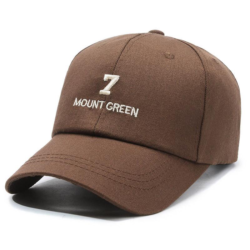 Mount 7 Embroidery Green Baseball Cap Peaked Caps Outdoor Sun Hat Gift Casual
