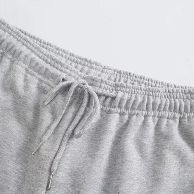 Kaslead New Arrival Women's Clothing Fashion Style Stylish Simple and Versatile Terry Knitting Elastic Waist Ankle-Tied Pants