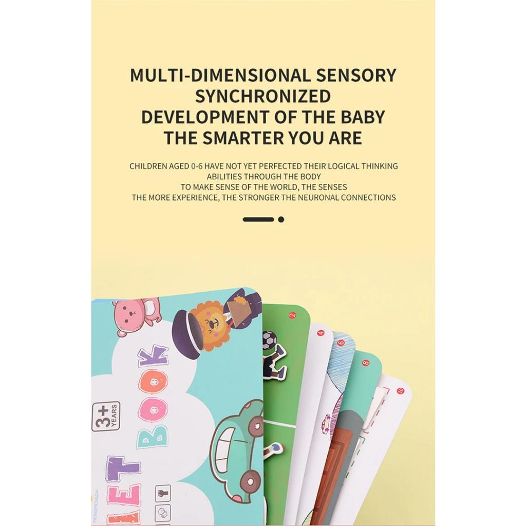 Kid Quiet Book Montessori Baby Educational Toy Logical Life Ability Sorting Match Game Baby Sticker Toy for Child Book Gift
