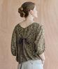 M.GRAF Ethnic Geometric Back Ribbon Blouse