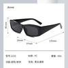 Trendy Rectangle Sunglasses Men Women Luxury  Designer Wide Frame Sun Glasses vintage Small Black yeglasses Oculos De Sol