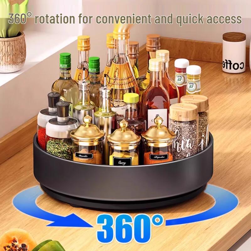 Rotating Seasoning Turntable Organizer
