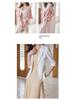 Women's Green Short-Sleeved Blazer & Skirt Set, 2024 Petite Spring/Summer Collection
