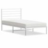 VidaXL Metal Bed Frame with White Headboard 90x190 Cm 352360